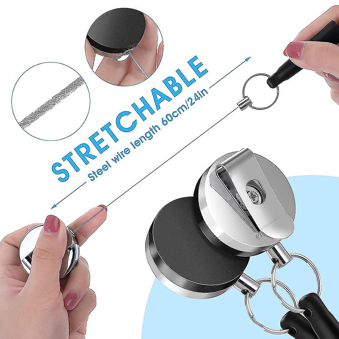 4 Pack Heavy Duty Retractable Pull Pen Pencil Holder For Markers And ...
