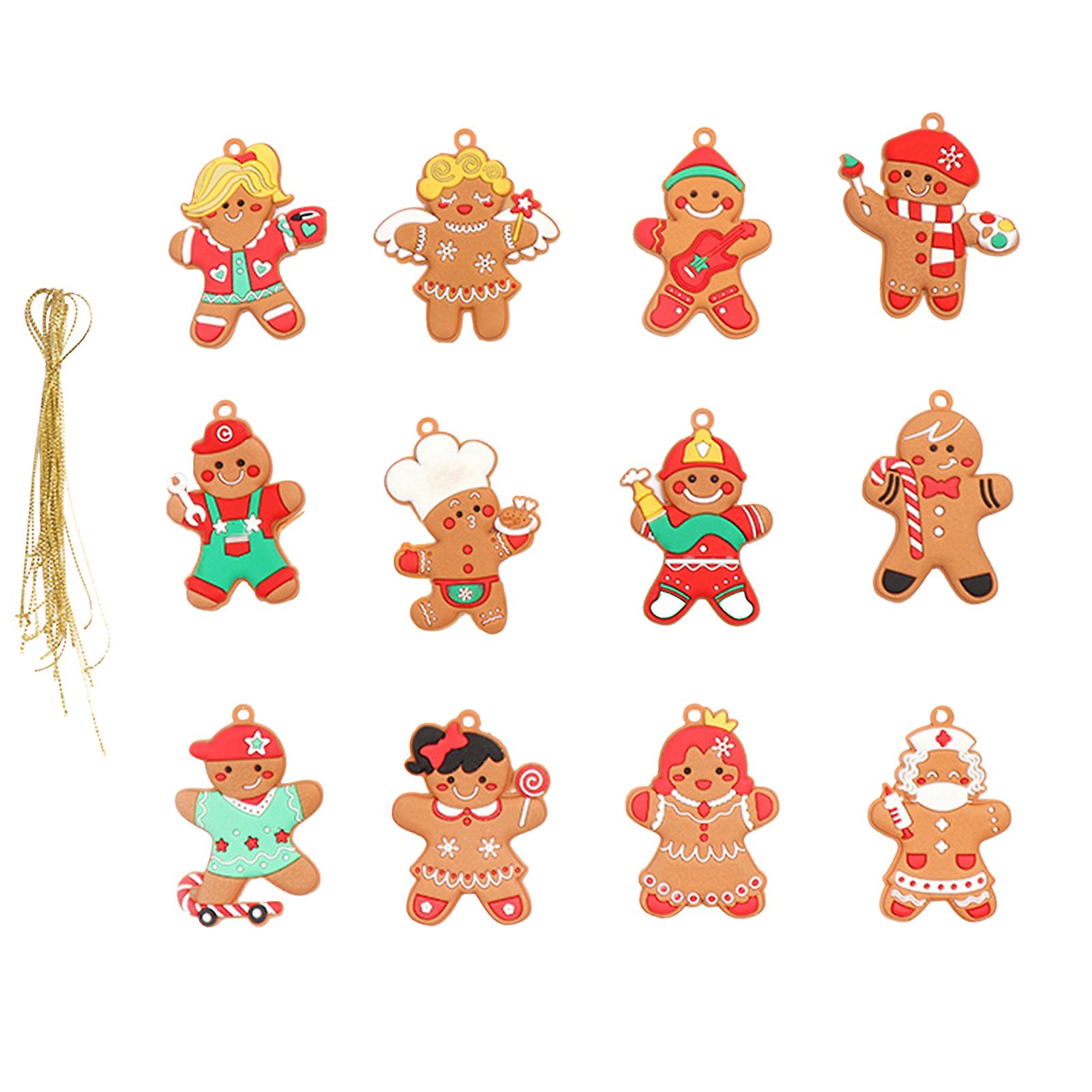 Gingerbread Man Pendants Ornaments No Fading And Good Elasticity