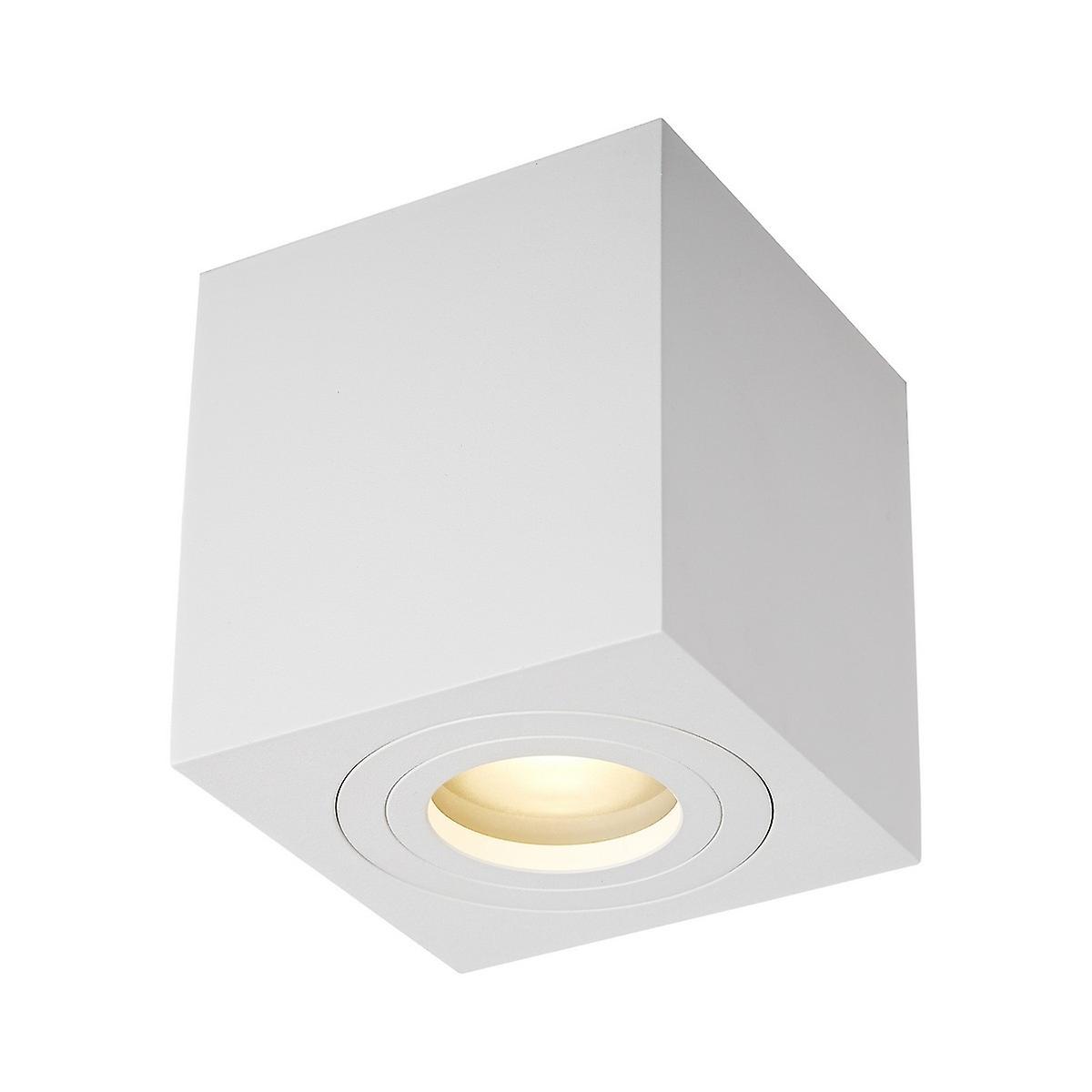 Zumaline Quardip Surface Mounted Downlight, White, 1x GU10