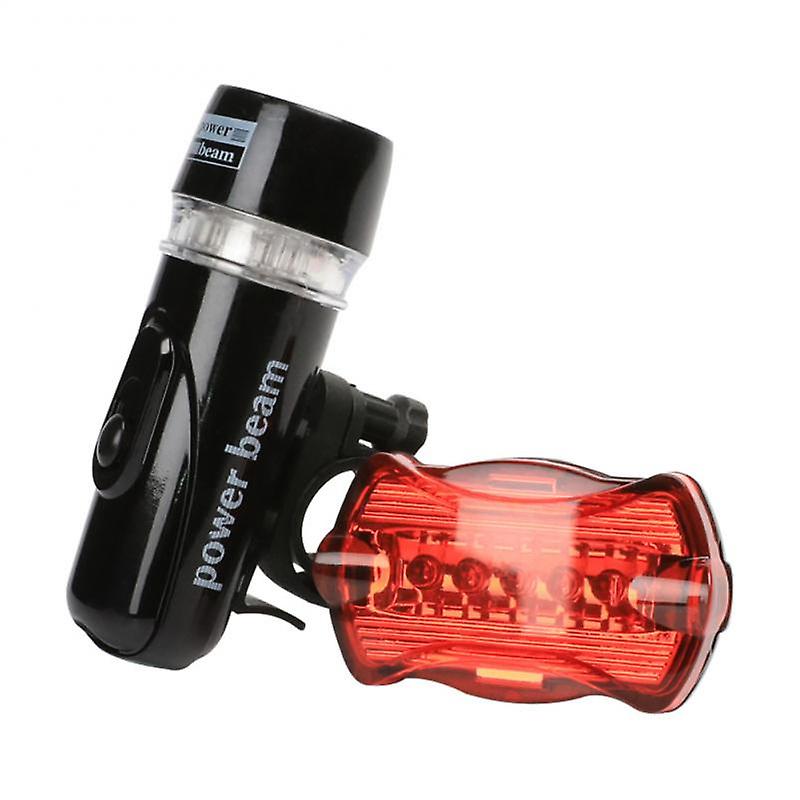 Plastic Battery Powered Bicycle Flashlight Waterproof Cycling Lights For Any Type