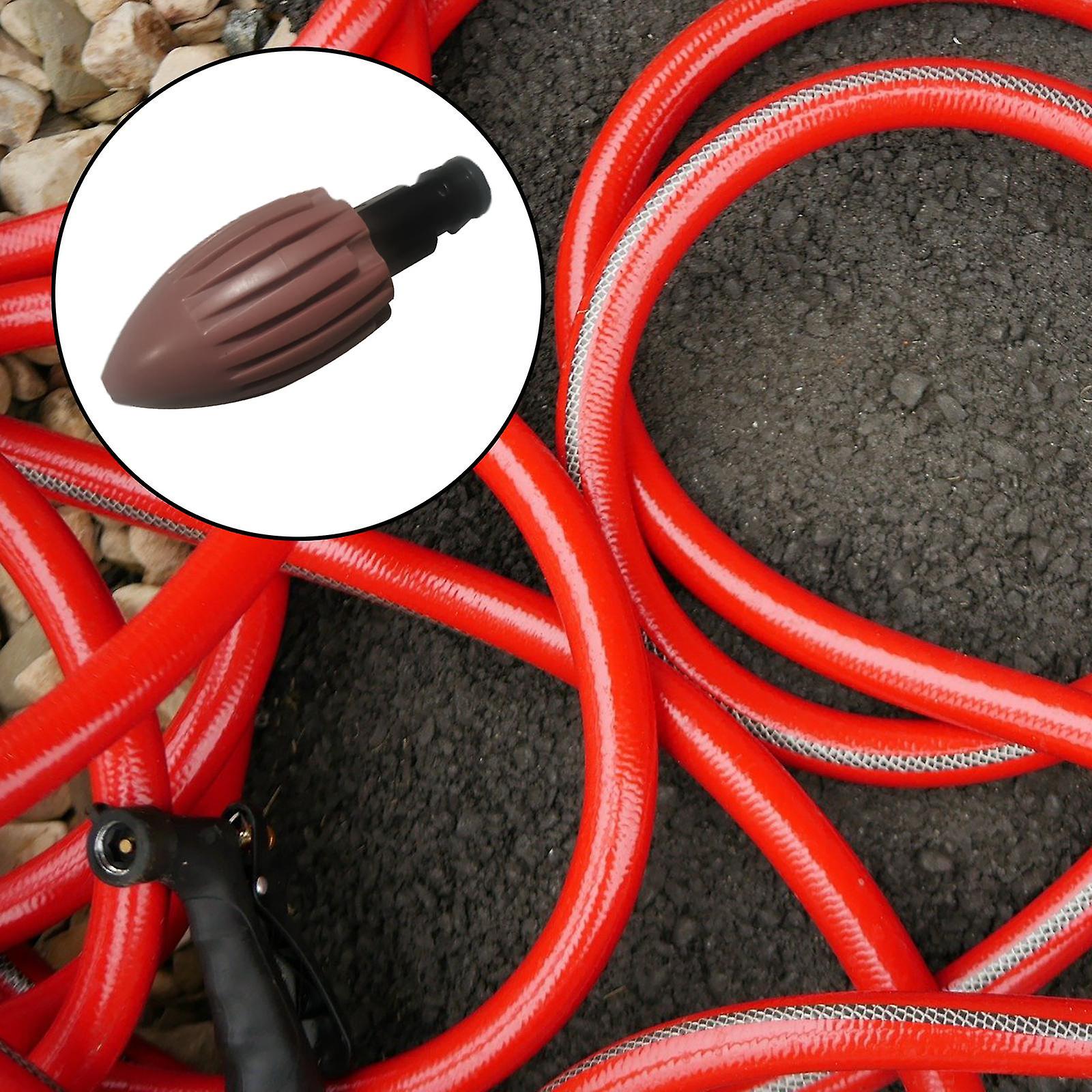Water Rocket Cleaning Nozzle Flusher Pipe Nozzles for Drainage Ditch Pipe Brown