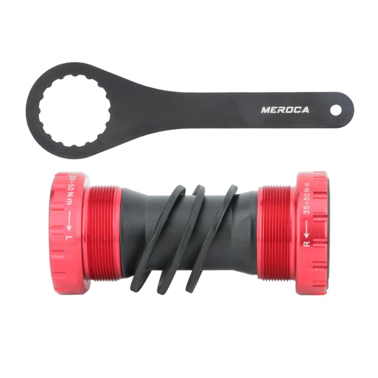 Bottom Bracket Threaded Hollow Integrated for Road MTB Bike Red