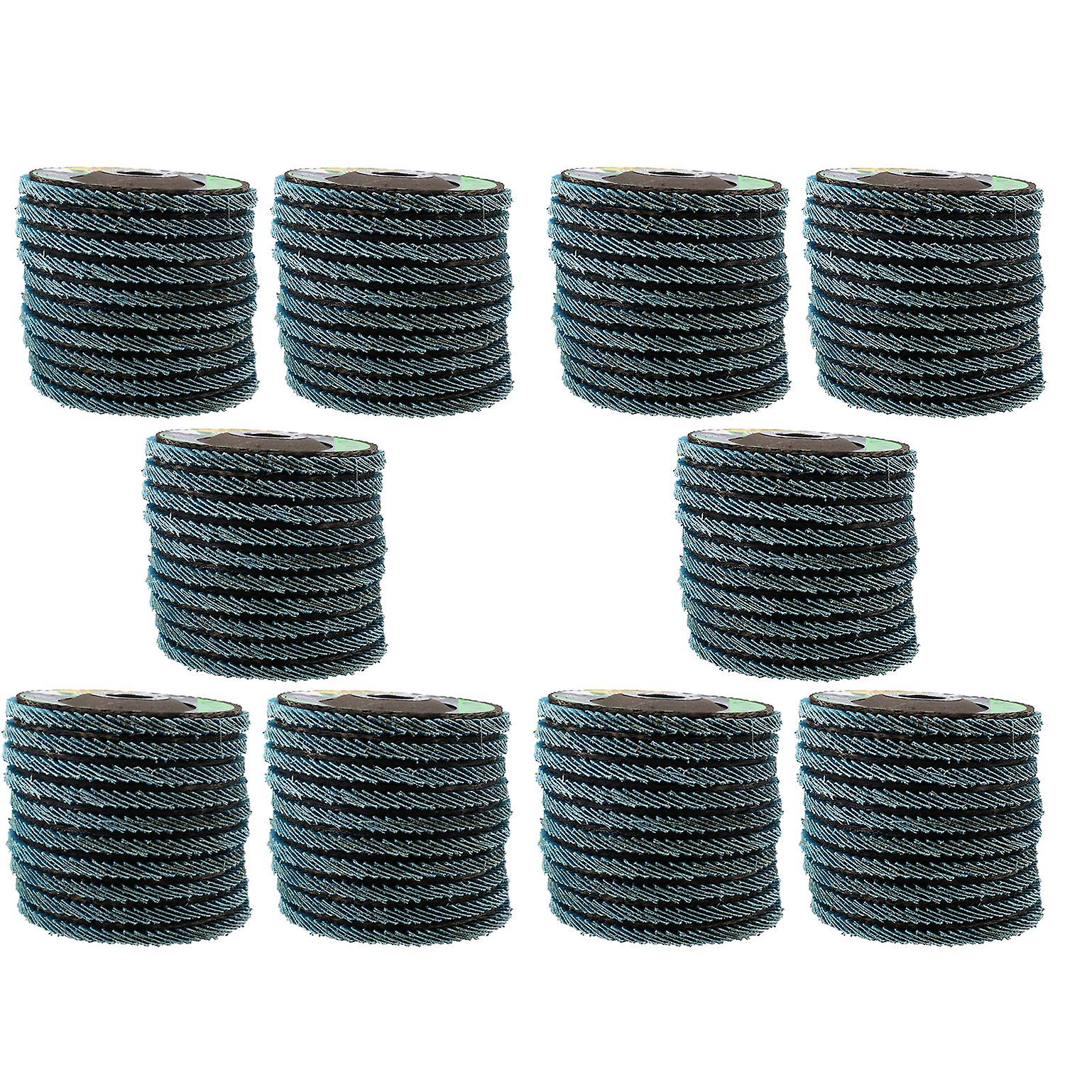 40 Grit Zirconium Flap Discs for Sanding Grinding Removal 4-1/2" Grinder 100pc