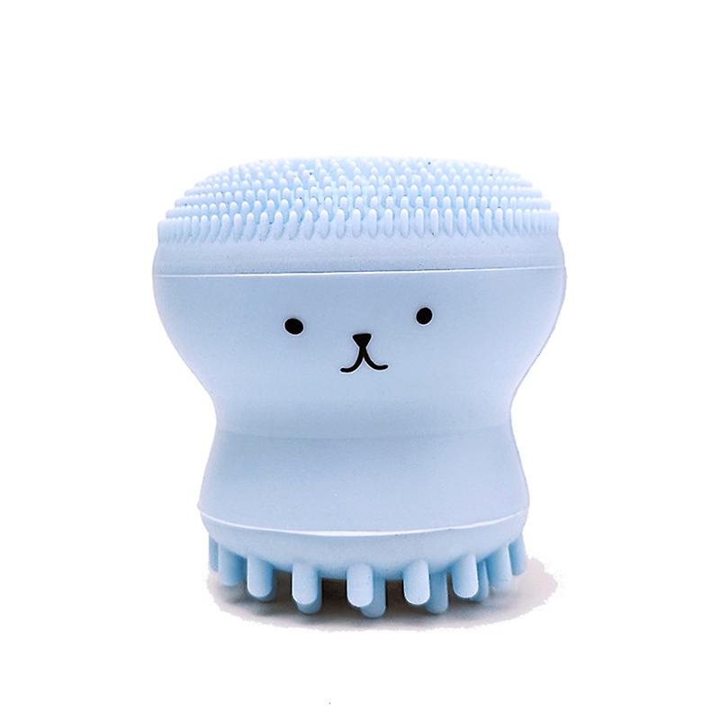 Octopus Shape Silicone Facial Scrubber Brush - Deep Clean & Massage For Daily Skin Care!