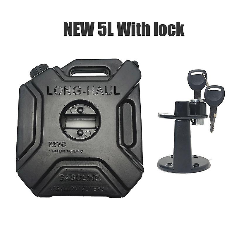 Nero Rosso Serbatoio del carburante Lattine di benzina Barili possono Gas Contenitore di ricambio Antistatico Jerry Can Motorcycle Fuel Tank Pack Jerrycan Benzina