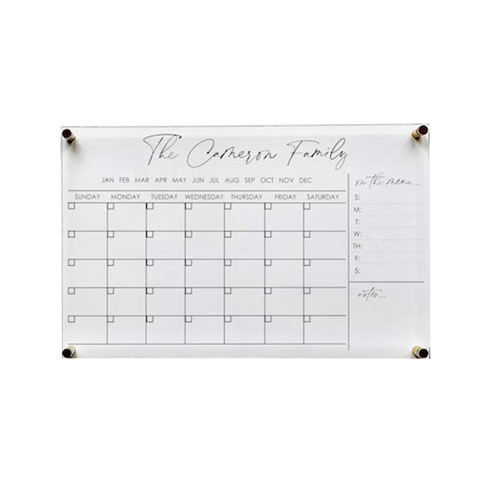 Modern Acrylic Calendar Board Note Board Personalized Design,Versatile &quality Offices Decor IImproving Work Efficiency