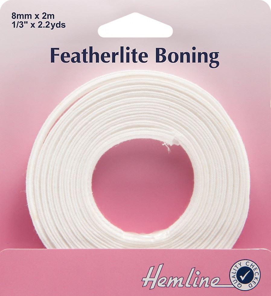 8mm Hemline Featherlite Désossage 2m Noir - par paquet