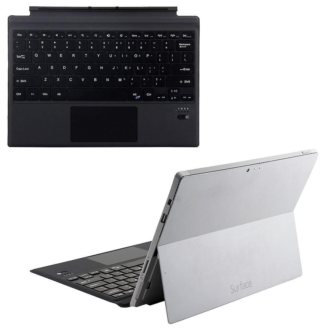 1089A Bluetooth Keyboard + Microfiber PU Case for Microsoft Surface Pro 3 / 4 / 5 / 6(Black)
