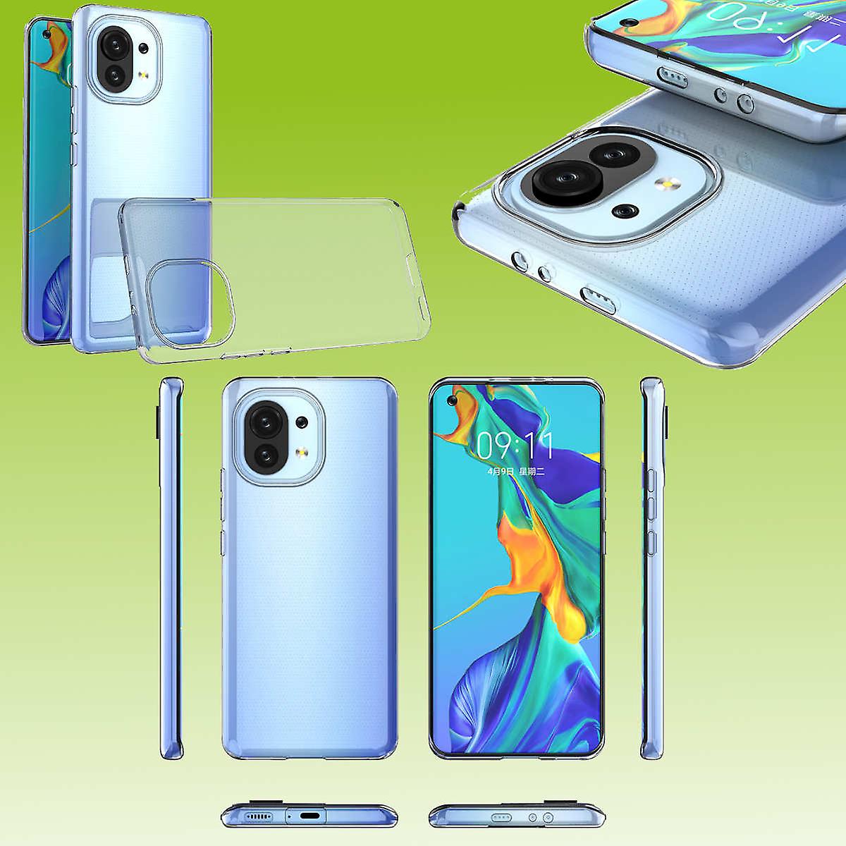 适用于小米 11 Lite 硅胶壳 TPU 保护器透明手机壳壳保护壳配件新