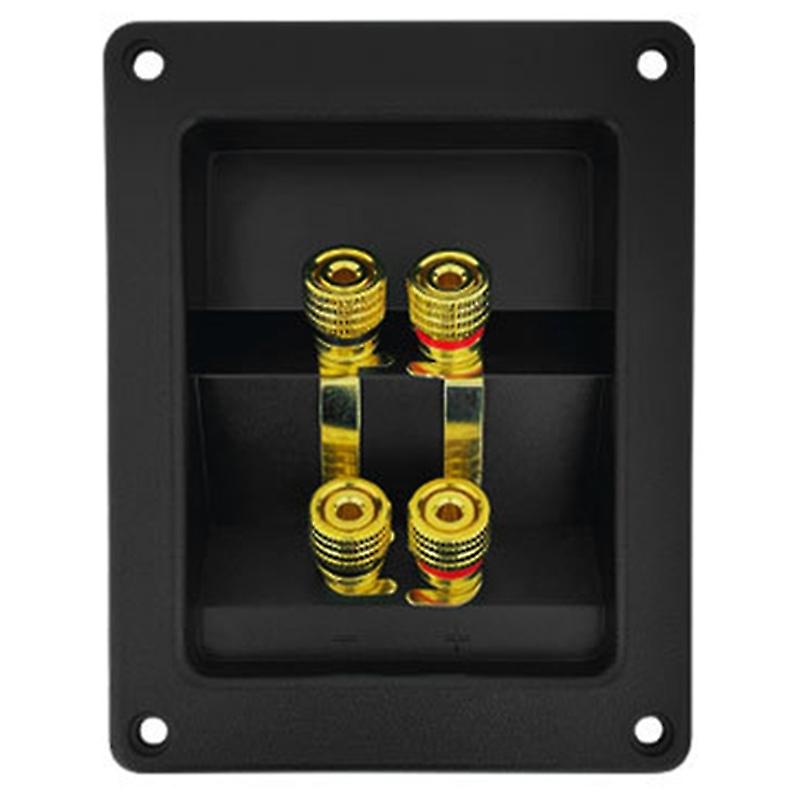 Rectangular Speaker Wiring Terminal Clip with Copper Red Black Binding Post