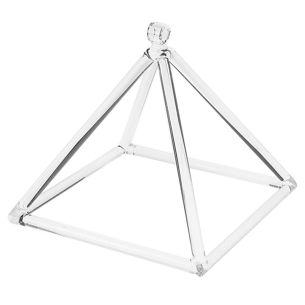 Quartz Crystal Singing Pyramid Note for Third Eye Relax Singing Bowl 7"