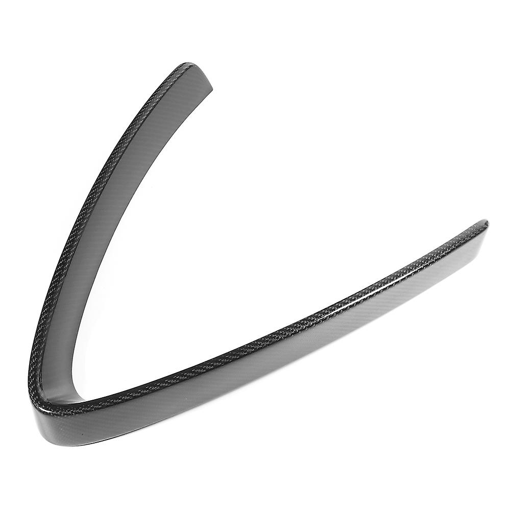 Cadre de calandre avant inférieur central en fibre de carbone sèche, garniture en forme de V, compatible avec Alfa Romeo Stelvio 2017-2019