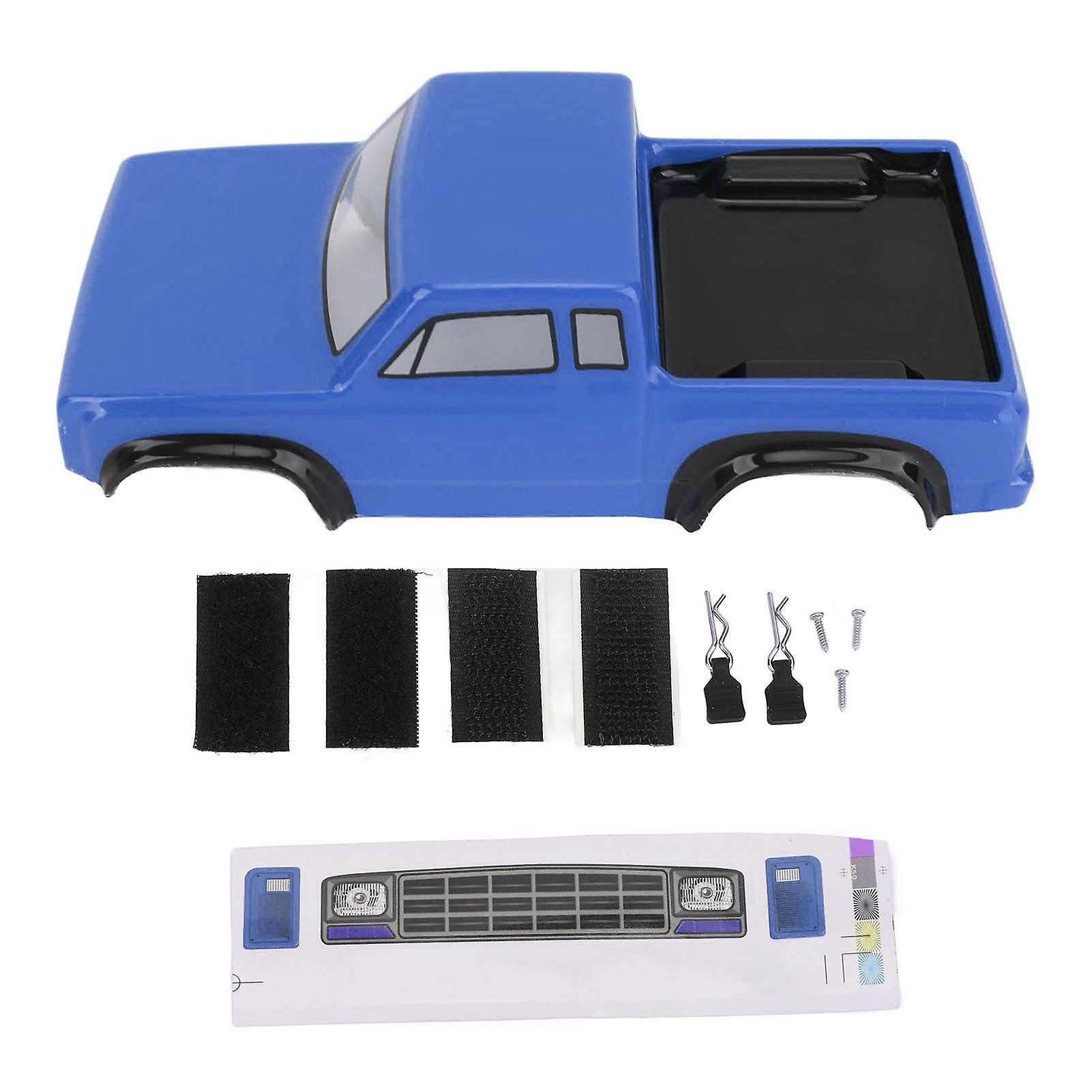 RCカーボディ プラスチック 125mmホイールベース カーシェル 絶妙なRCカーシェル トラックボディアクセサリー Axial SCX24 1/24用 ブルー