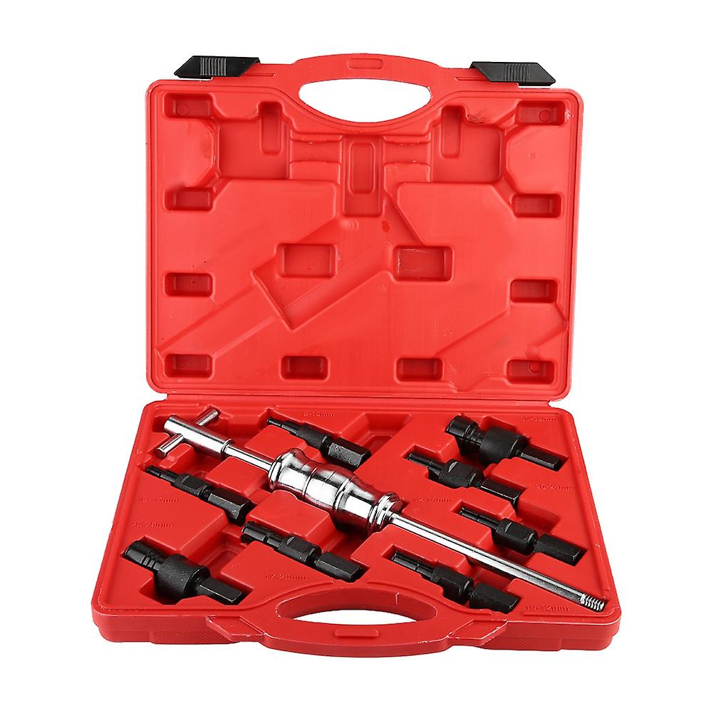 9 Piece Blind Hole Inner Bearing Puller Set Slide Hammer Internal Kit