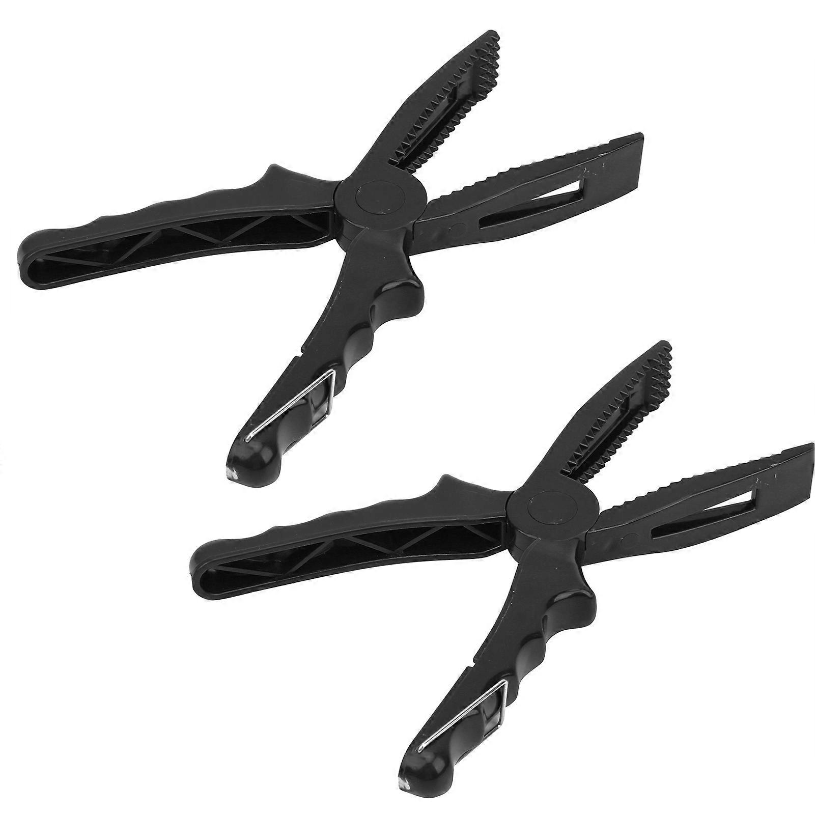 Pince de pêche en ABS, outil de déverrouillage, support de corps de poisson, pinces, ciseaux, noir