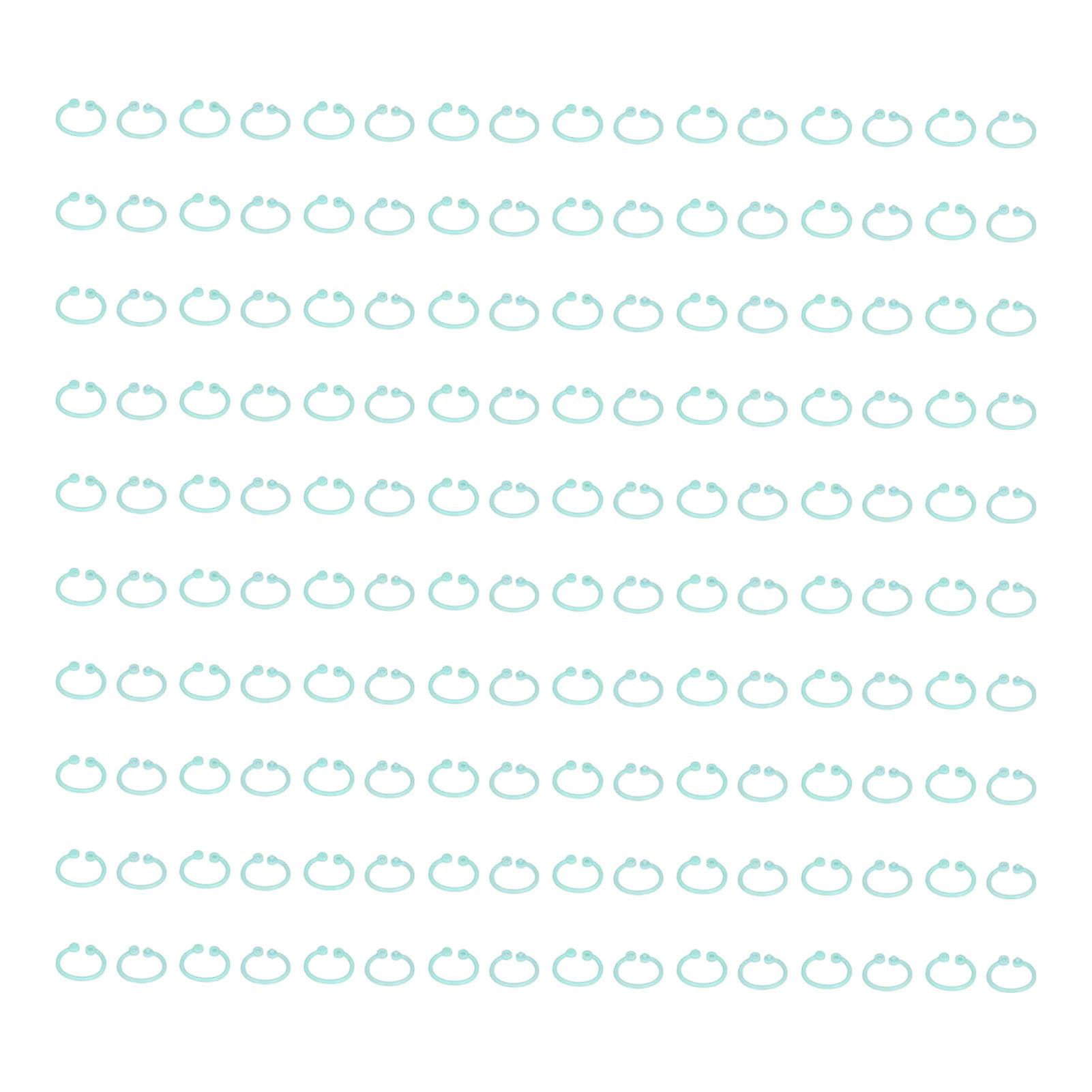 160Pcs Binder Rings PE Material Durable Easy Operation Wide Application Book Rings for Keys Document