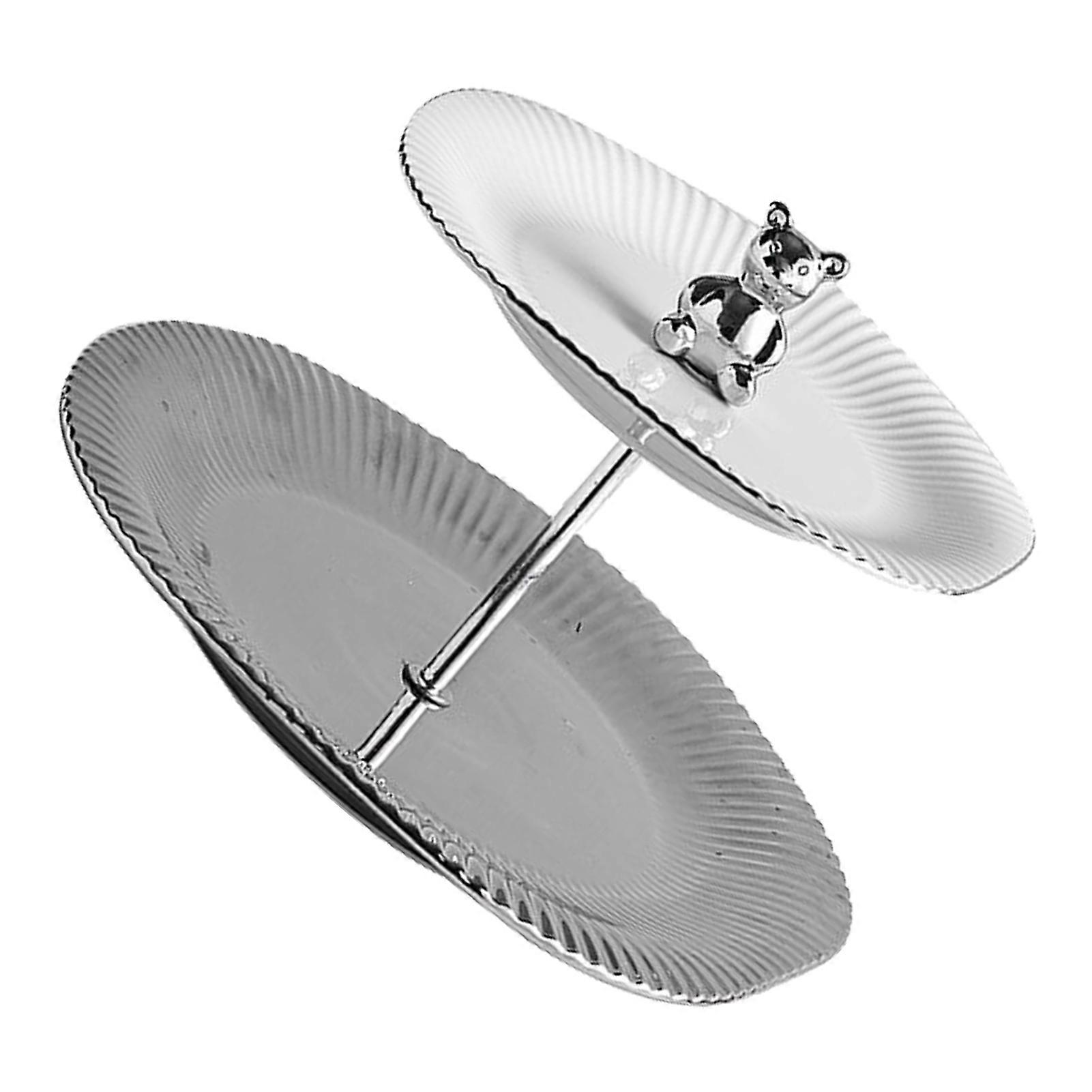 Cupcake Stand Dessert Table Display Set Tiered Serving Cake Tray Parties Serving Plate for Tea Party 2 Tier (Large)