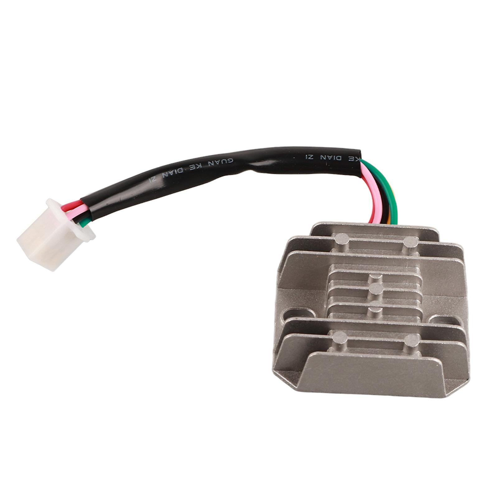 12V Voltage Rectifier Regulator 5 Wire Motorcycle ATV Dirt Bike Scooter Replacement Durable Electrical Component