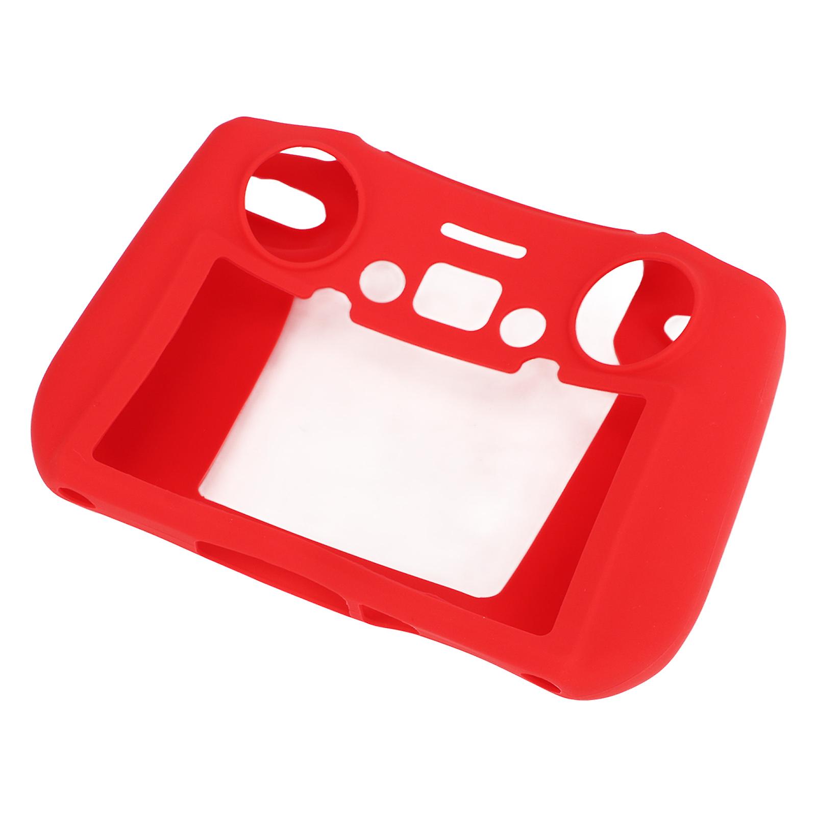 RC Drone Remote Control Case Silicone Scratch Resistant Dustproof for DJI Mini 3 Pro RC Remote Controller Red 