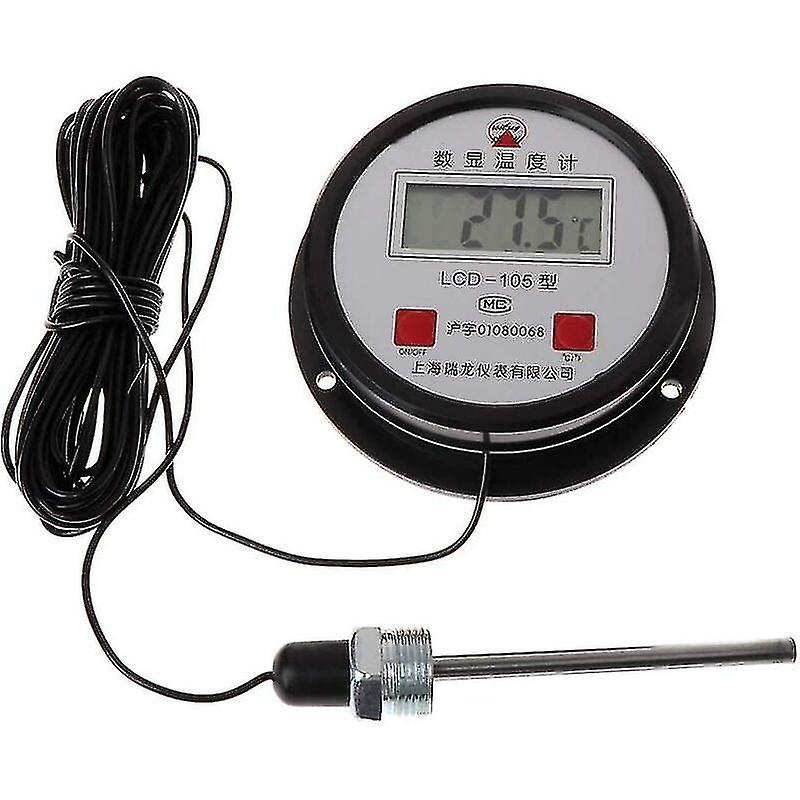 High Temperature Industrial Digital Thermometer With 10m Probe -aoba