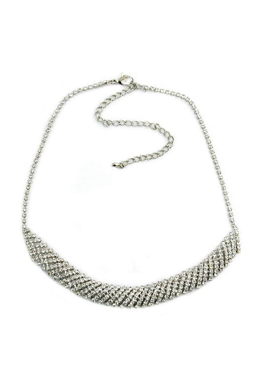 Necklace With Rhinestones - Gl03228