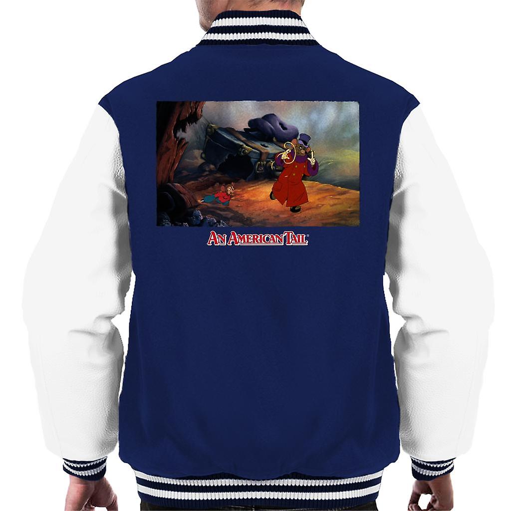 An American Tail Fieval And Warren T Rat Men's Varsity Jacket