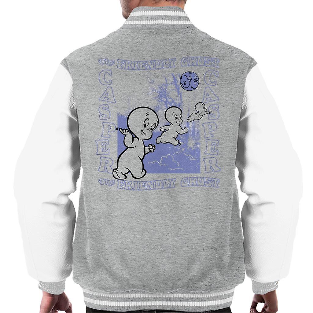 Casper The Friendly Ghost Forest Moon Men's Varsity Jacket