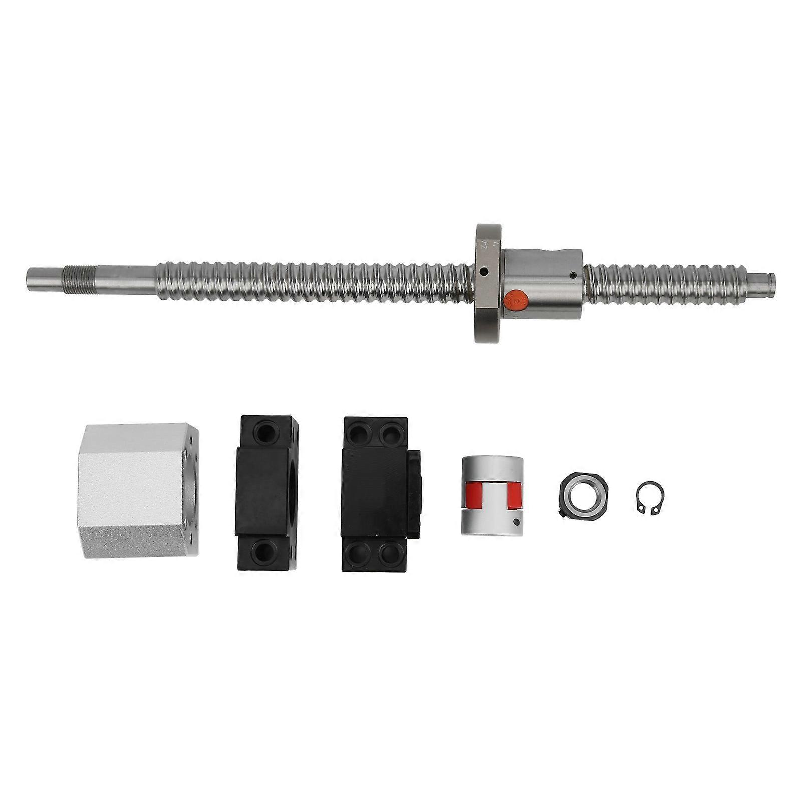 Risegun Bearing Steel Ball Screw Rolled Ball Screw Set 16051605-500, Bearing Steel Linear Slide Table Rail Module, High Accuracy