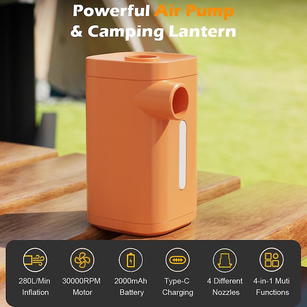 Electric Air Pump Inflator/Deflator Rechargeable Wireless Air Compressor