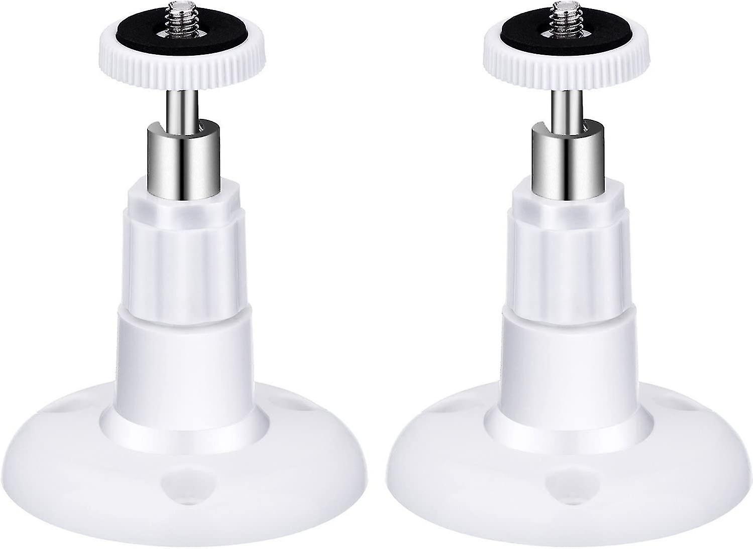 Safe Wall Mount Adjustable Indoor and Outdoor Brackets 2 Pieces (White)