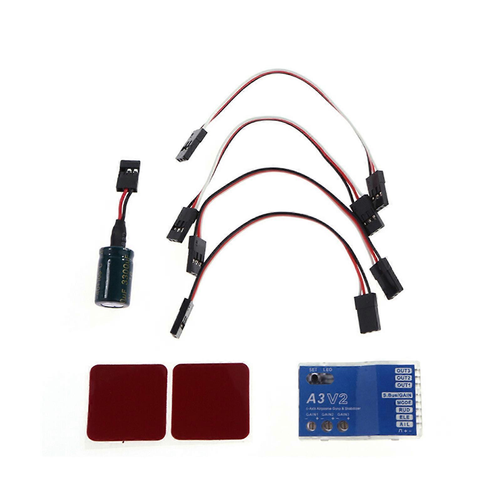 6 Axis Gyro A3 V2 Airplane Flight Controller Stabilizer for RC Plane New