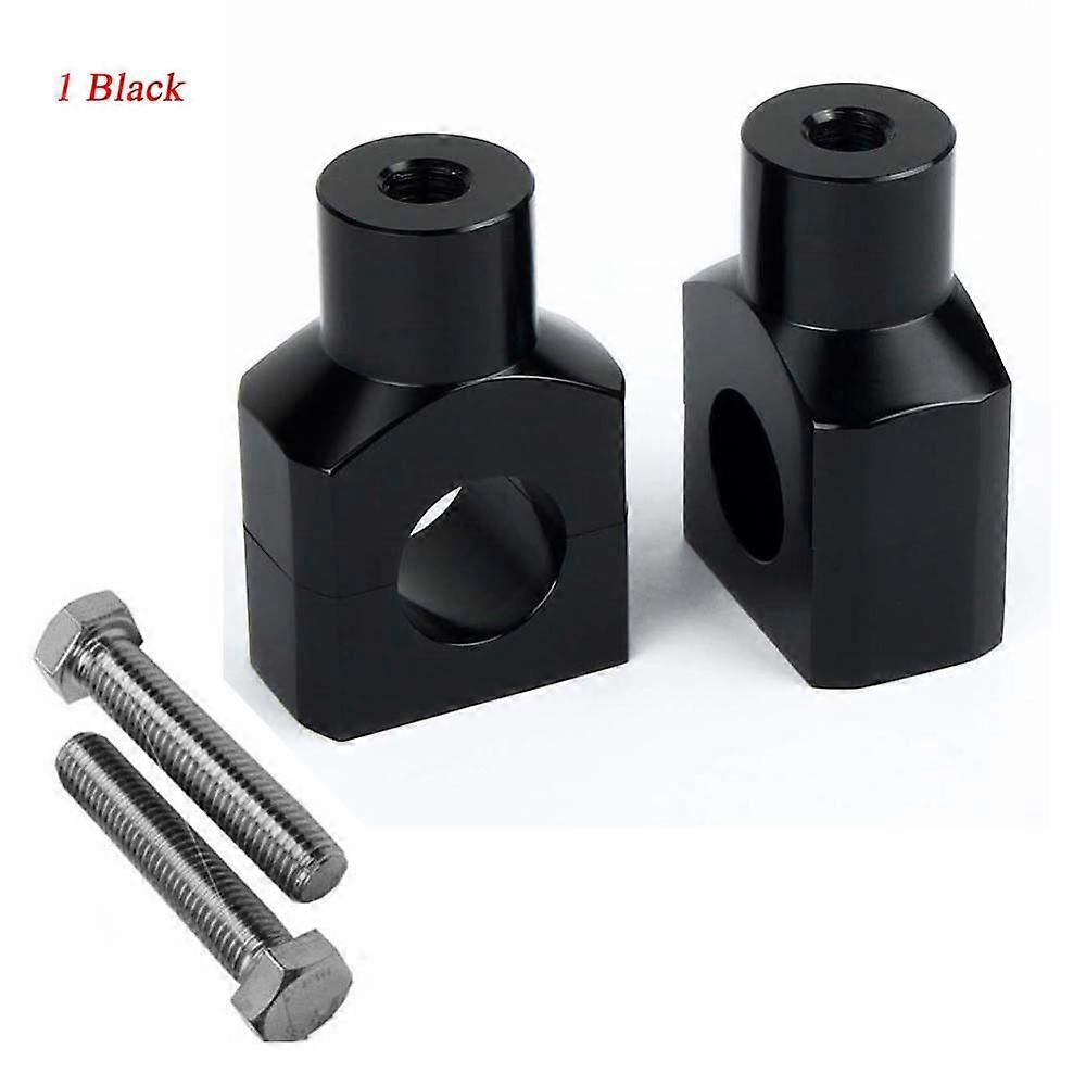 1 Pair Universal 1 inch 25mm Aluminium Black Motorcycle Handle Bar Mounting Handlebar Risers Clamp For Harley /Dyna /Sportster