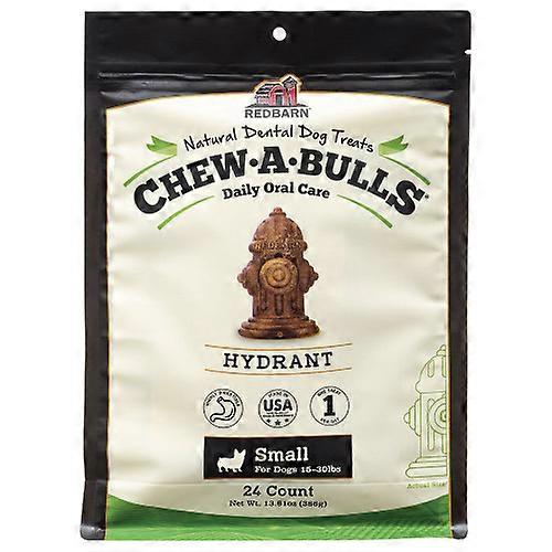 Redbarn Pet Products Chew-A-Bulls علاج للأسنان للكلاب ، صنبور ، 1 لكل منهما / 24 قطعة ، صغير