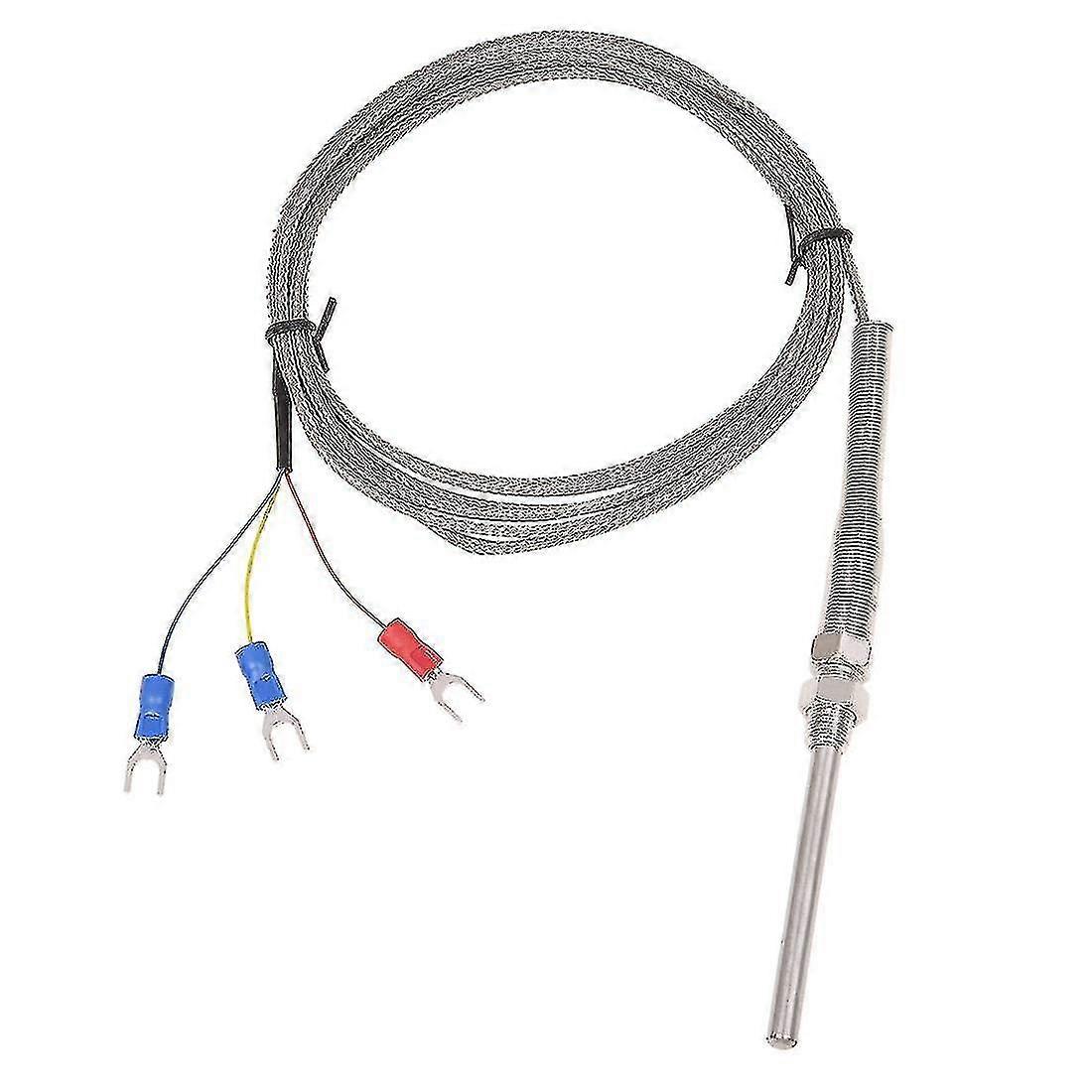 0-400c Pt100 Type 5mm X 50mm Temperature Controller Thermocouple Probe 2