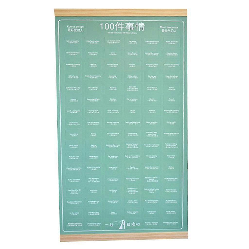 100 Things To Do Pendant For  Lovers