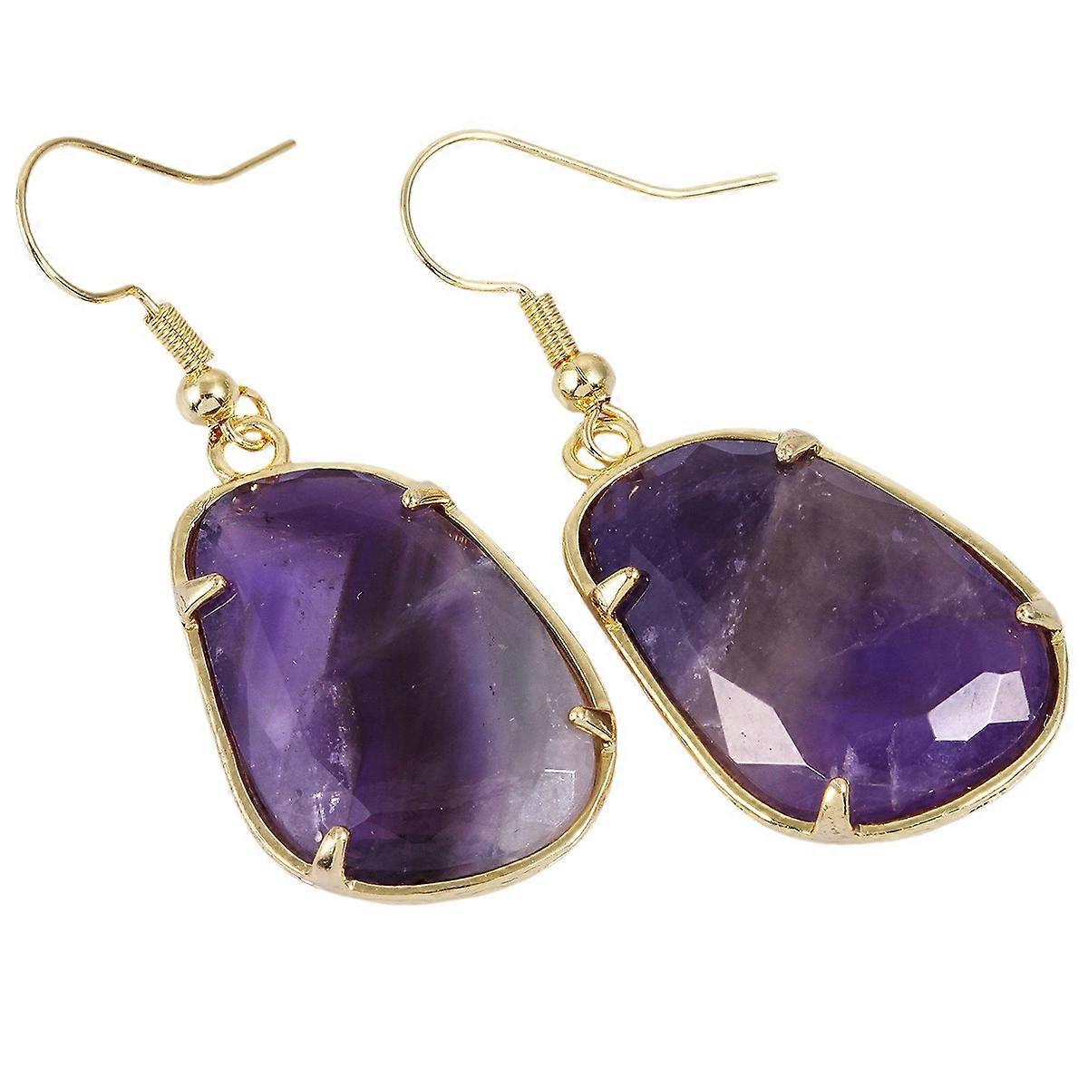 Earrings-Amethyst Glamour-Purple Passion