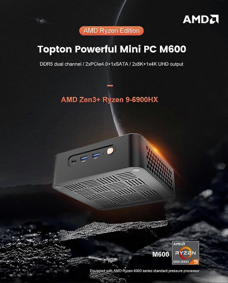 2023 新しい AMD ゲーミング ミニ コンピューター 6nm Ryzen 9 6900hx 7 6800h ミニ デスクトップ PC DDR5 4800mhz Pcie4.0x4 2x2.5g LAN 8k UHD HTPC Wifi6