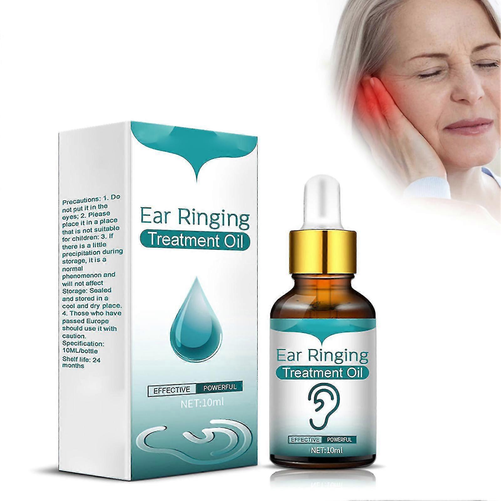 قطرات الأذن طنين الأذن ، زيت القرط الياباني ، كل الزيت الطبيعي لأصوات الأذن ، قطرات الأذن طنين الأذن ، زيت العناية بالأذن