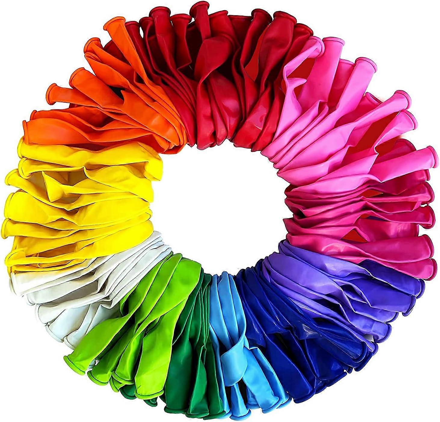 Bunte Luftballons [100er-Pack], Heliumballons, langlebige Luftballons