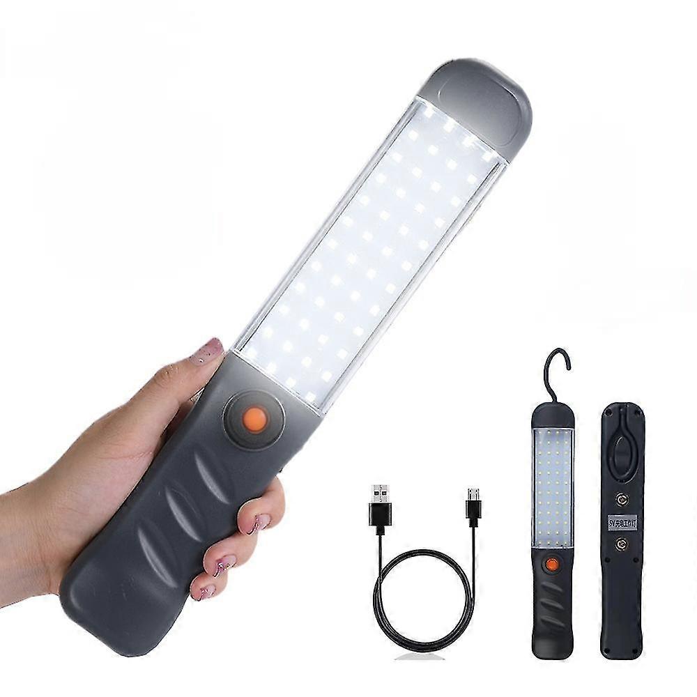 Powerful Led Work Light 3 Modes Usb Rechargeable With Magnet Hook Waterproof