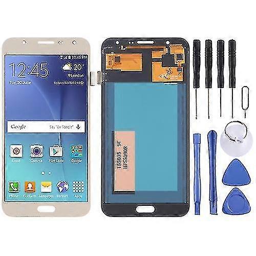Tft Material Lcd Screen And Digitizer Complete Assembly For Galaxy J7 (2015) / J700f, J700f/ds, J700h/ds, J700m, J700m/ds, J700t, J700p (gold)