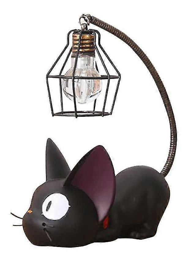 Creative night light with a cat shape for reading iron wire lampshade