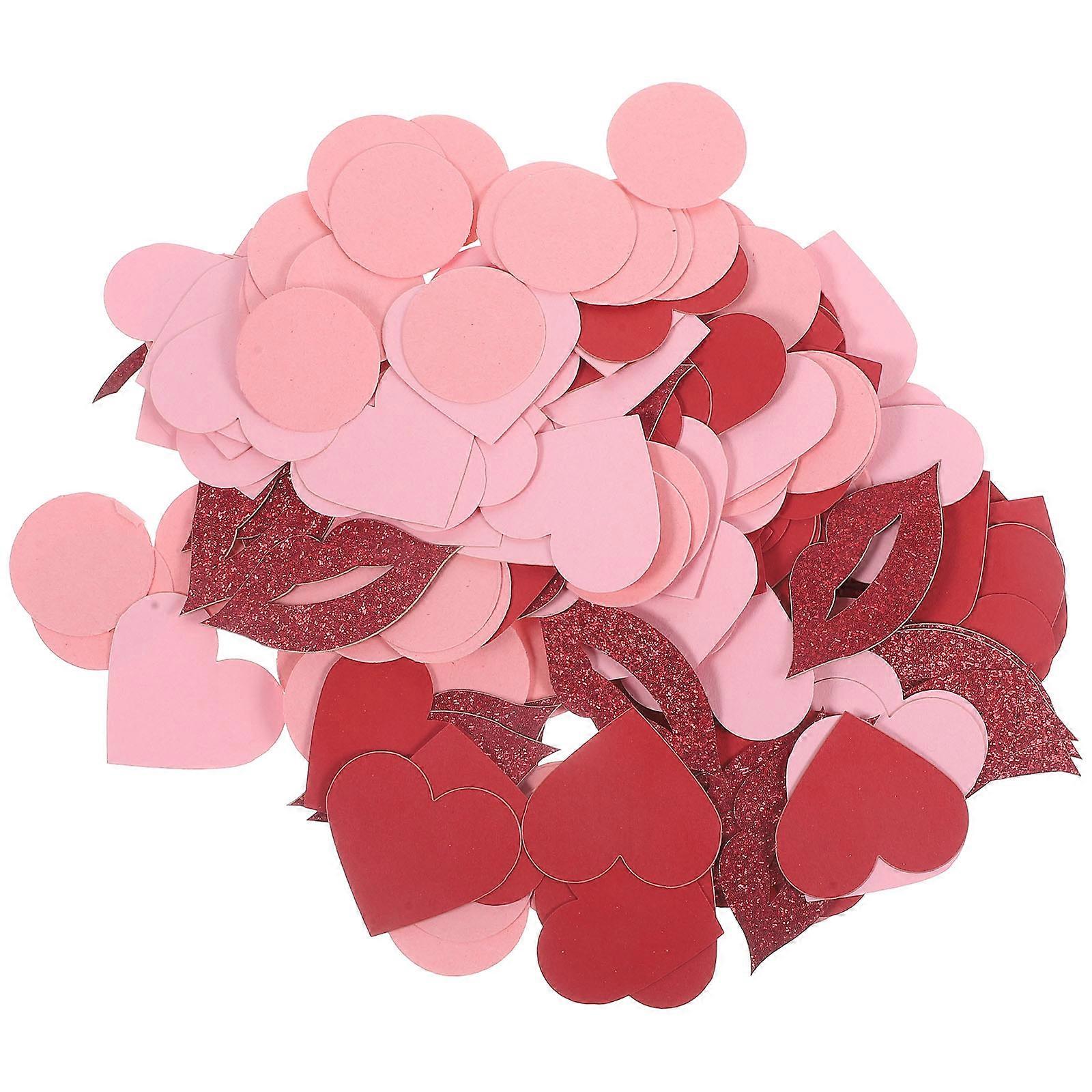 200pcs Table Scatter Confetti Wedding Party Romantic Lip and Heart Confetti