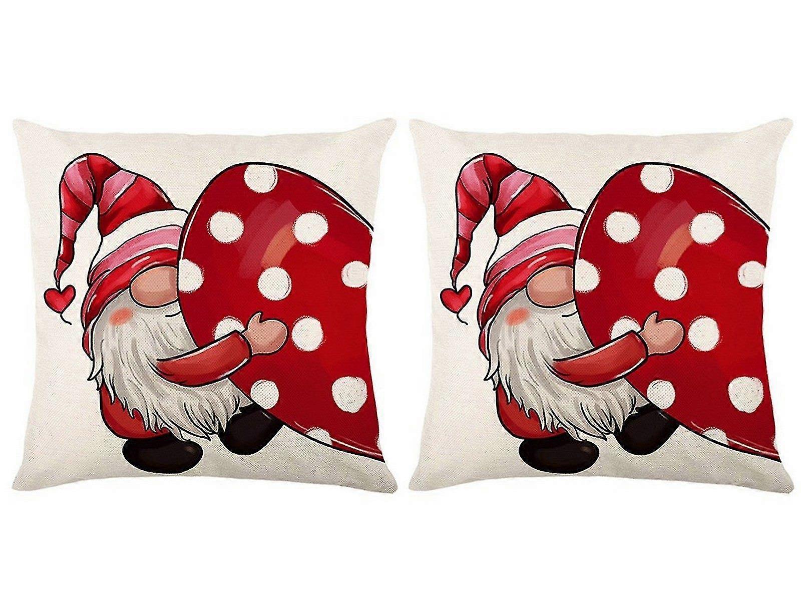 2 stuks Valentijnsdag Print kussensloop Sofa kussensloop kussensloop stijl 4