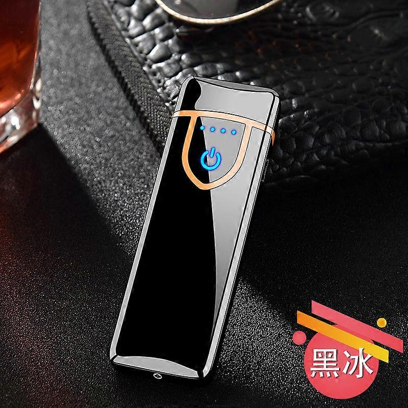Factory Direct Sales Charging Lighter Lcd Touch Switch Double Arc Power Display Customized Advertising Wholesale Lighter