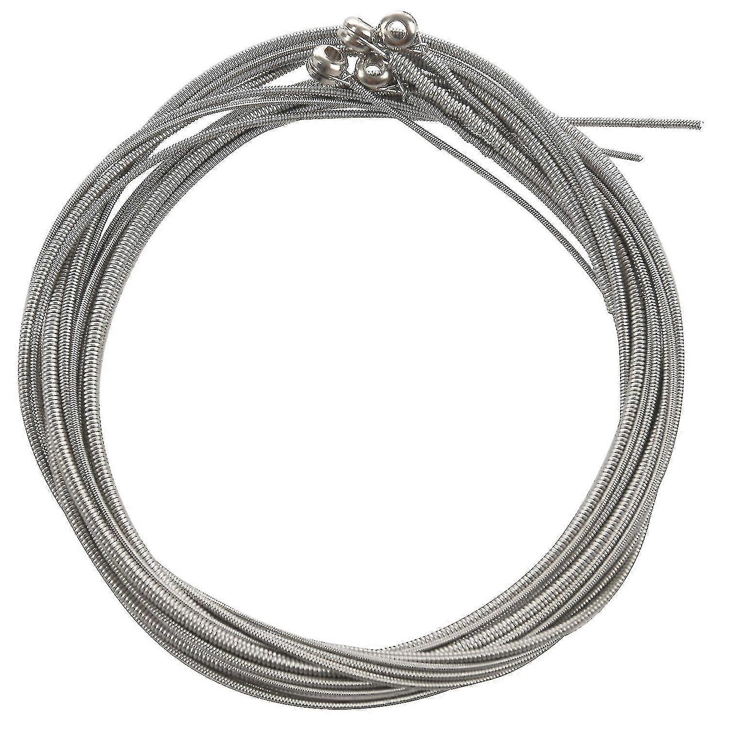 4 stycken Bassträngar Basgitarrtillbehör Gitarrsträngar Försilvrade Gitarrmusiktillbehör