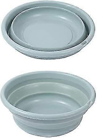 Foldable Silicone Portable Multifunctional Round Wash Basin (s, Blue)