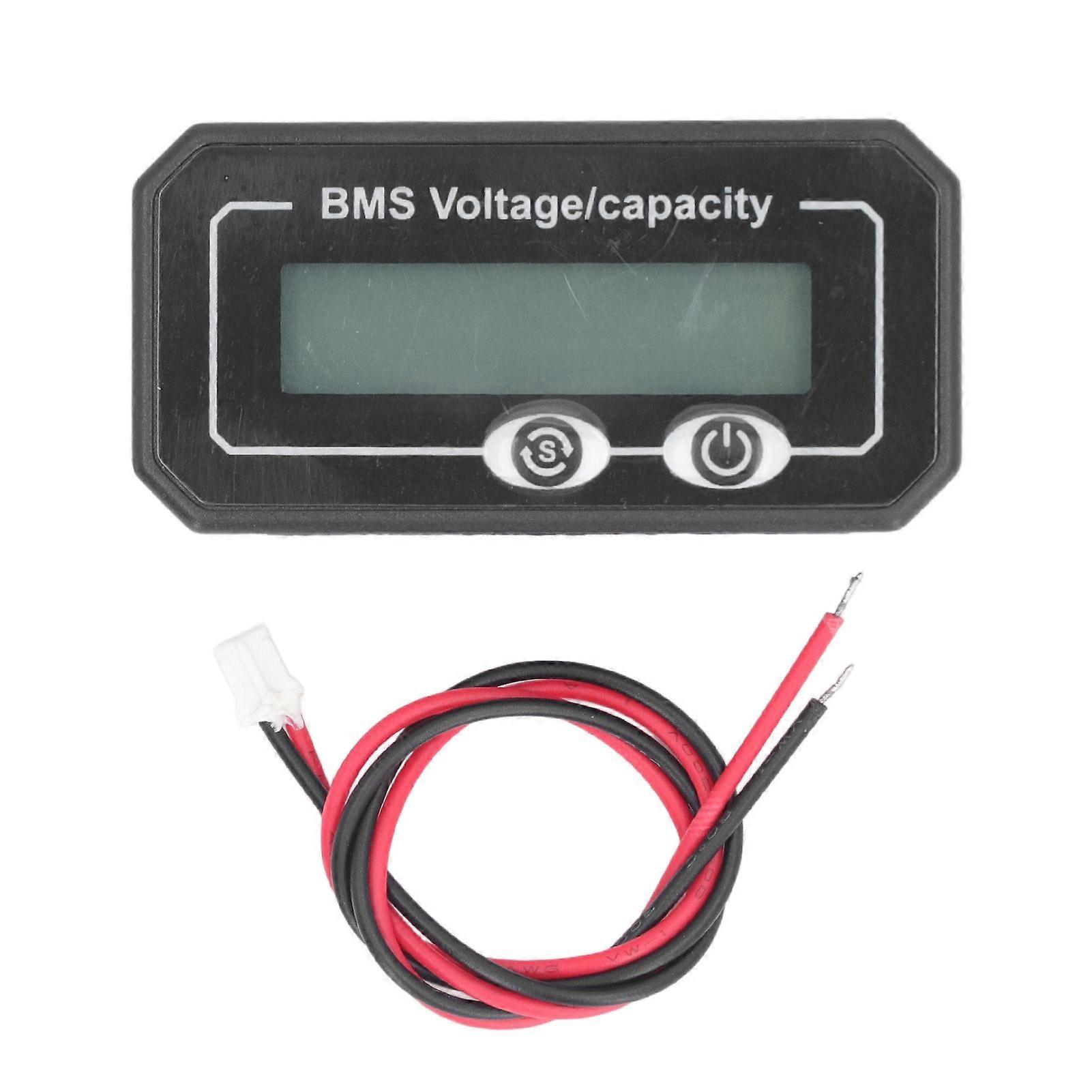 8?99.9V Lithium Battery Indicator HD Display High Accuracy Voltage Test Meter Capacity Monitor with Connecting Cable