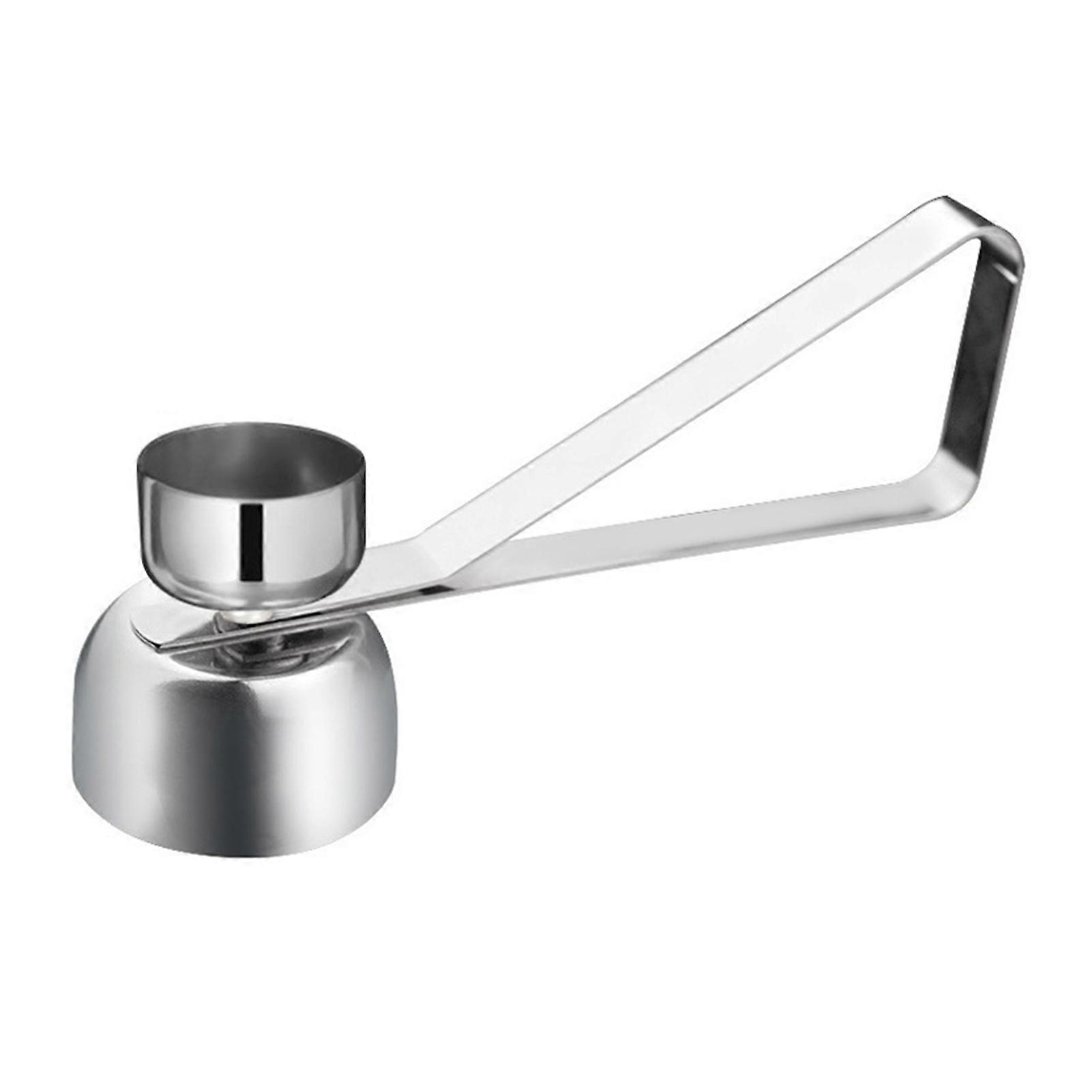 1/2Pcs Stainless Steel Eggshell Cracker Tool Easy Egg Breaking Cutter Opener Separator Kitchen Egg Topper Cutter for Custards Puddings Cakes