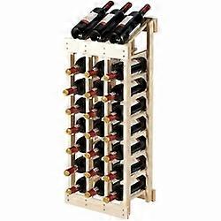Wood Wine Rack Storage Display Shelf Free Standing